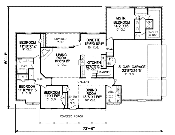 main floor house blueprint