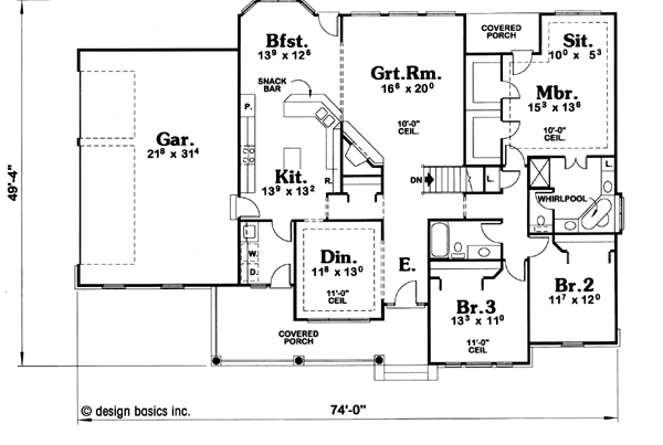 main floor house blueprint