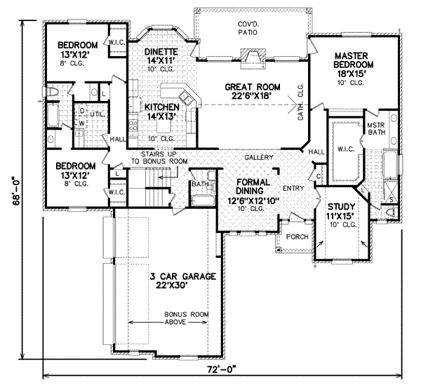 main floor house blueprint