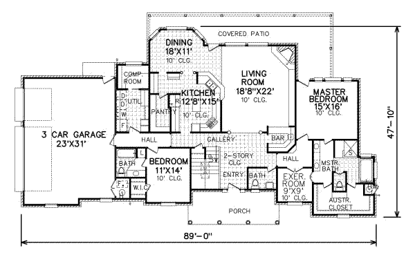 main floor house blueprint