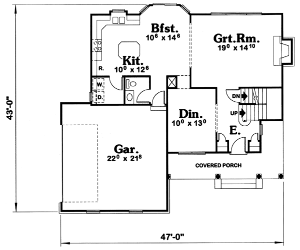 main floor house blueprint