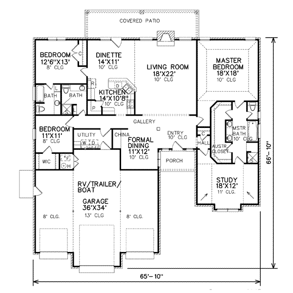 main floor house blueprint