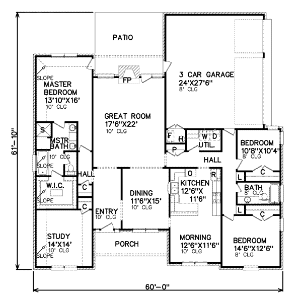 main floor house blueprint