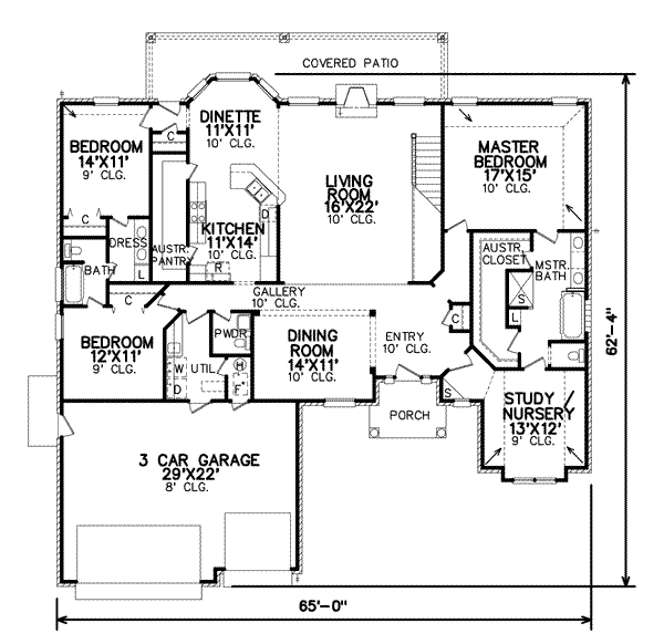 main floor house blueprint