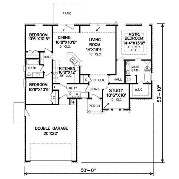 main floor house blueprint