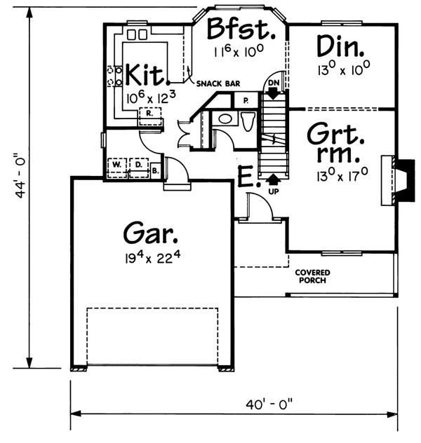 main floor house blueprint