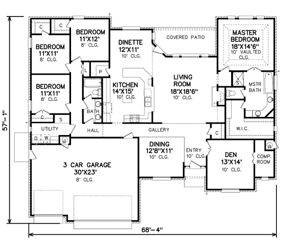 main floor house blueprint