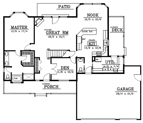 main floor house blueprint