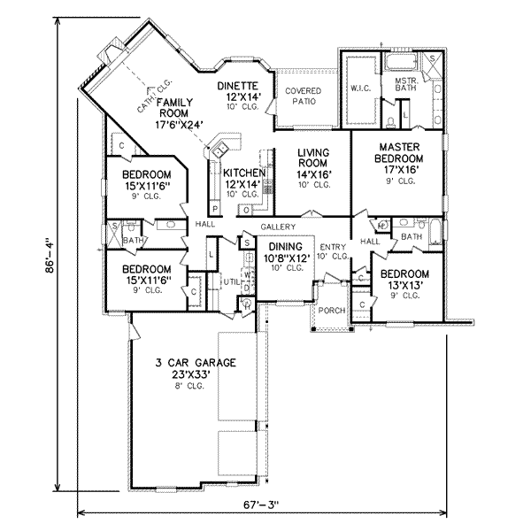 main floor house blueprint