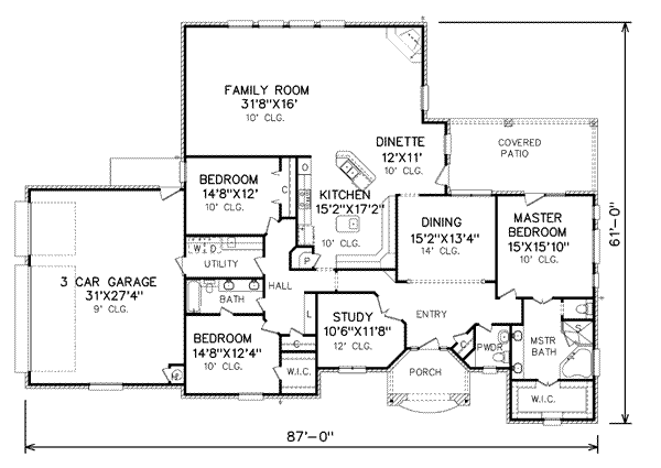 main floor house blueprint