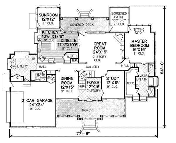 main floor house blueprint