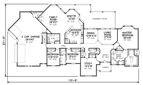 main floor house blueprint