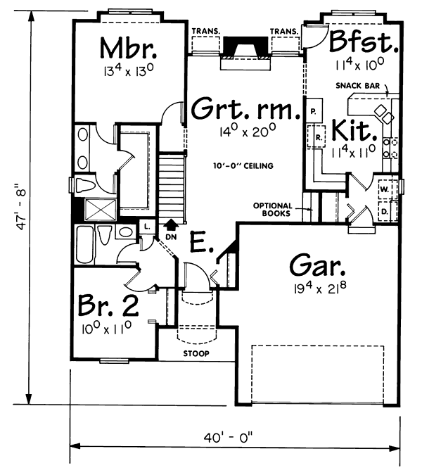 main floor house blueprint