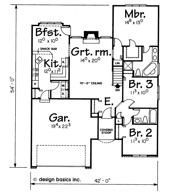 main floor house blueprint