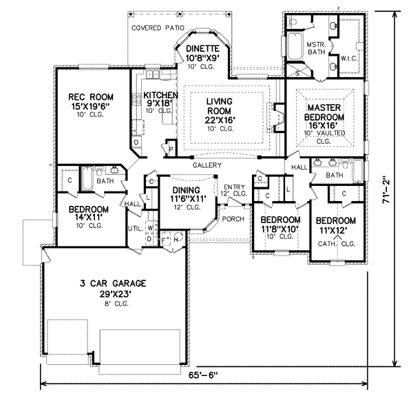 main floor house blueprint