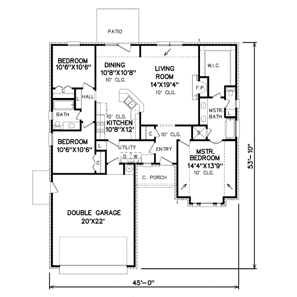 main floor house blueprint