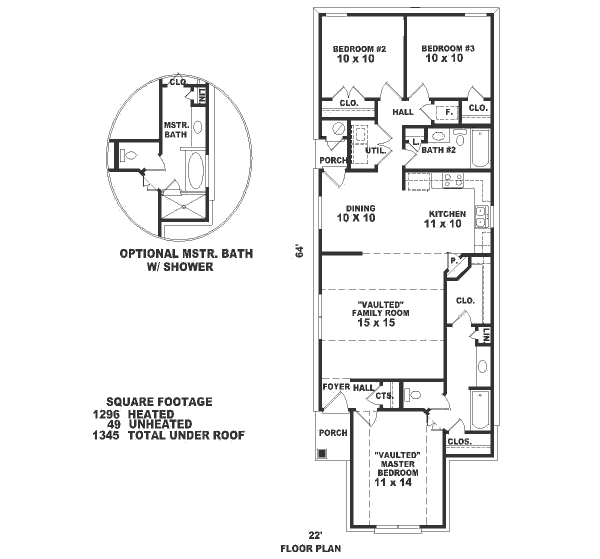 main floor house blueprint