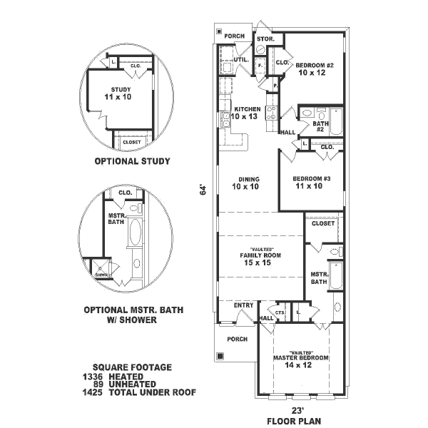 main floor house blueprint