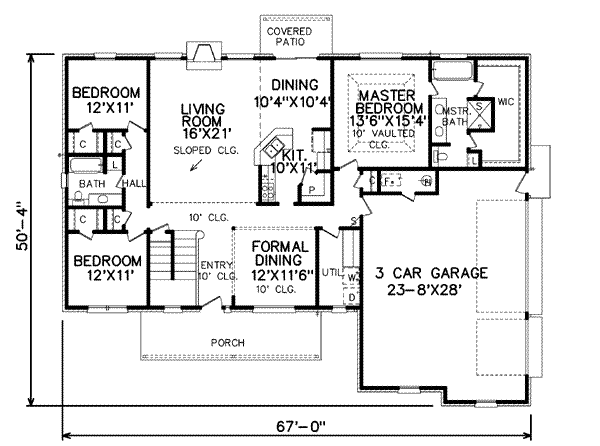 main floor house blueprint