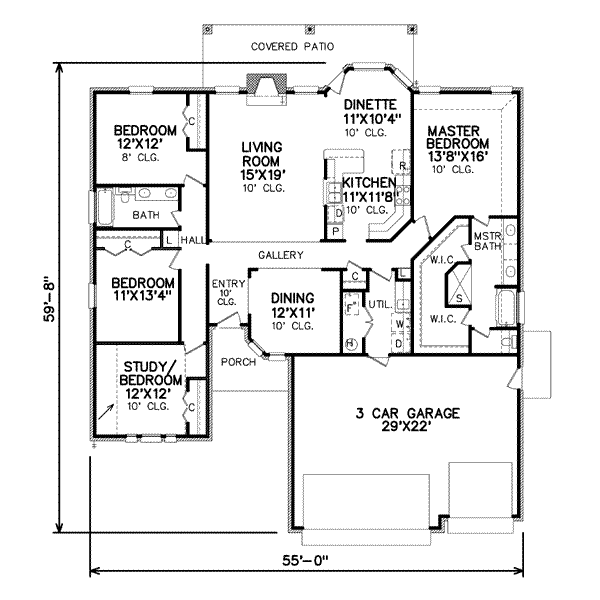 main floor house blueprint