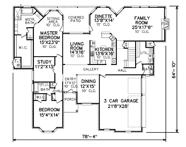 main floor house blueprint