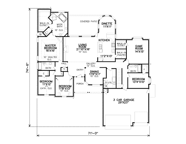 main floor house blueprint