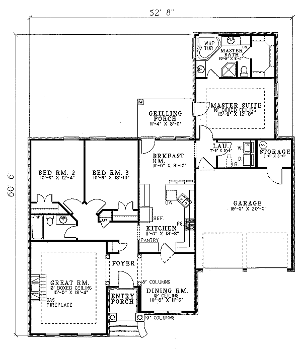 main floor house blueprint