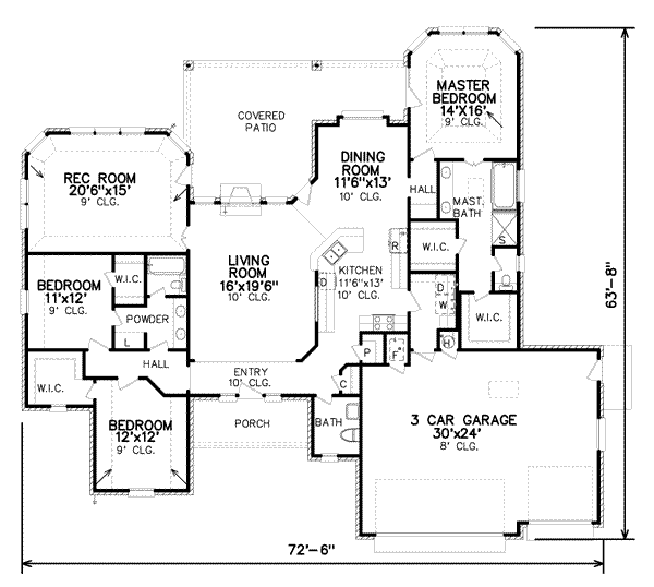 main floor house blueprint