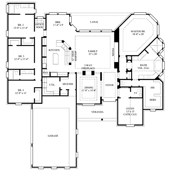 main floor house blueprint