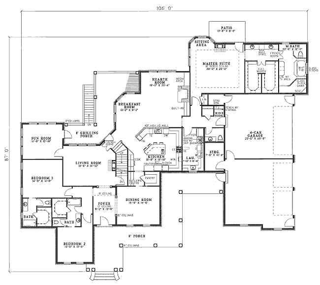 main floor house blueprint