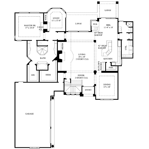 main floor house blueprint