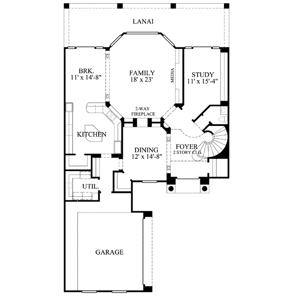 main floor house blueprint