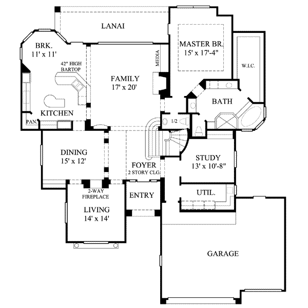 main floor house blueprint