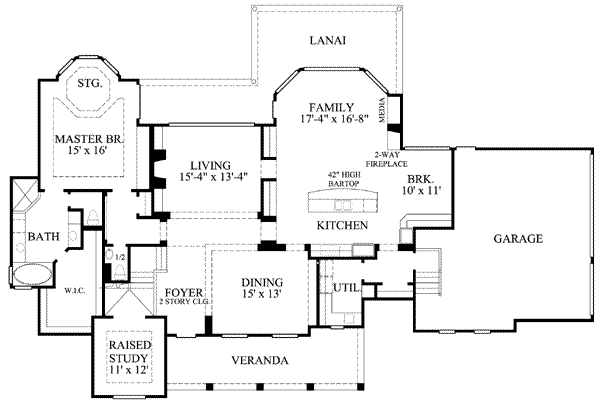 main floor house blueprint