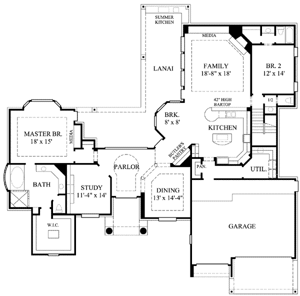 main floor house blueprint