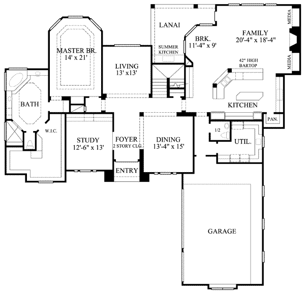 main floor house blueprint