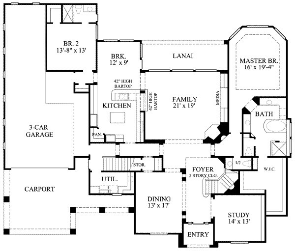 main floor house blueprint