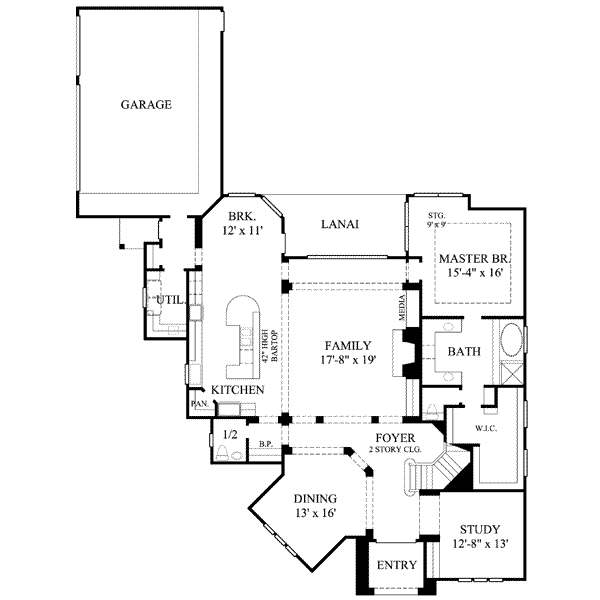 main floor house blueprint