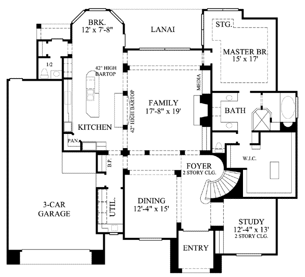 main floor house blueprint