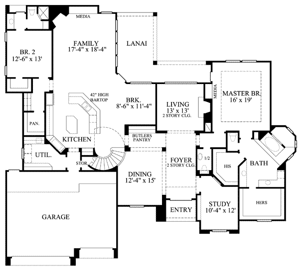 main floor house blueprint