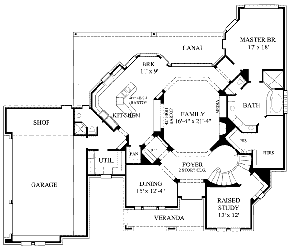 main floor house blueprint