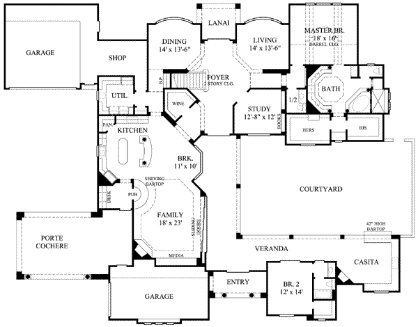 main floor house blueprint