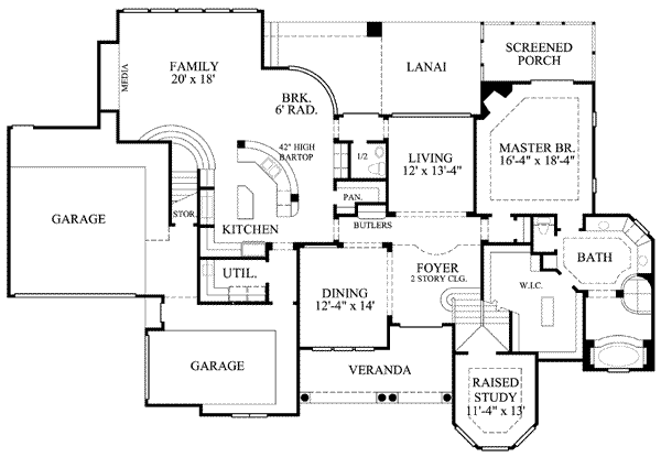 House 11611 Blueprint details, floor plans