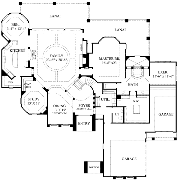 main floor house blueprint