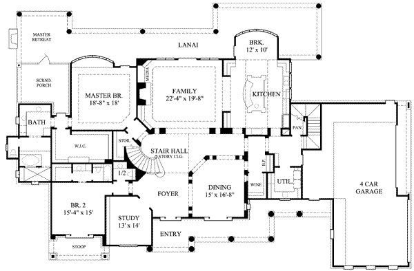 main floor house blueprint