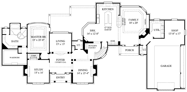 main floor house blueprint