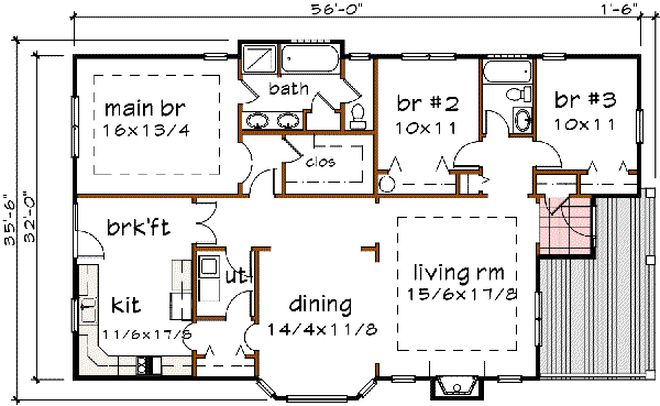main floor house blueprint