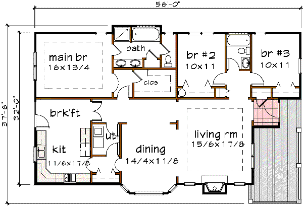 main floor house blueprint