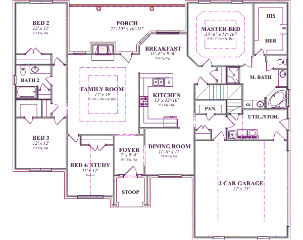 main floor house blueprint