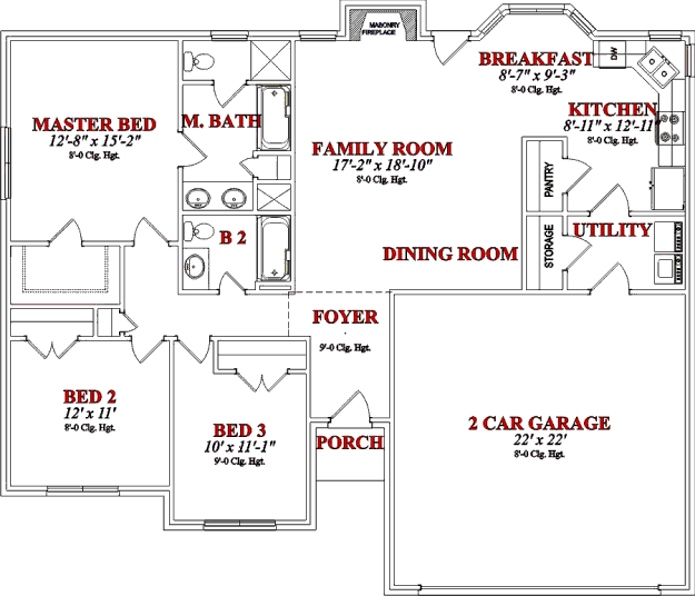 main floor house blueprint